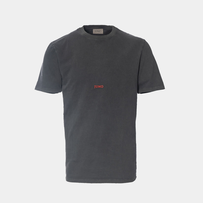 Loose fit tee garment dye light grey