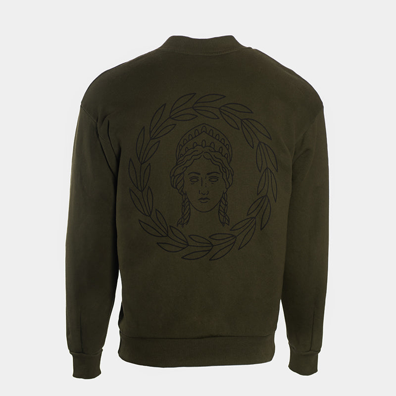 Sweater basic dark green